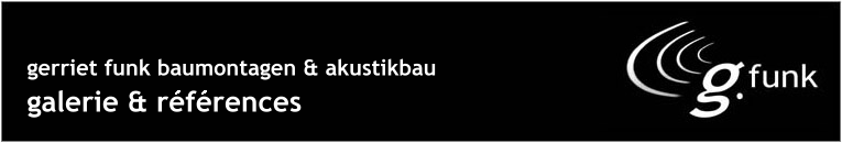 Header + Logo of Gerriet Funk Baumontagen und Akustikbau